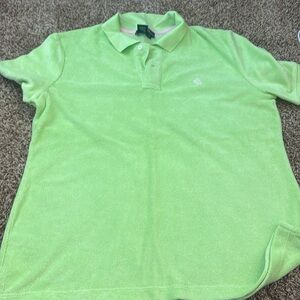 Ralph Lauren Terry Cloth Green Polo Size Large